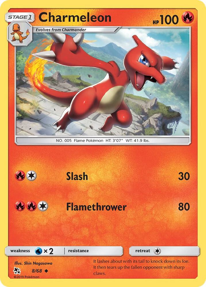 Pokemon Charmeleon 8/68 Hidden Fates