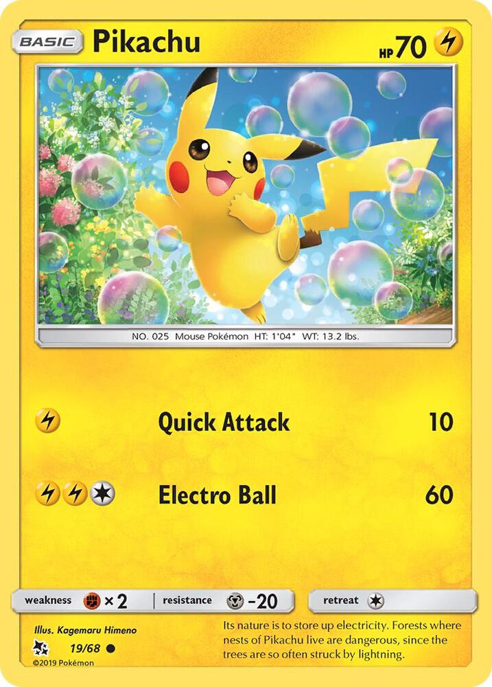 Pokemon Pikachu 19/68 Hidden Fates