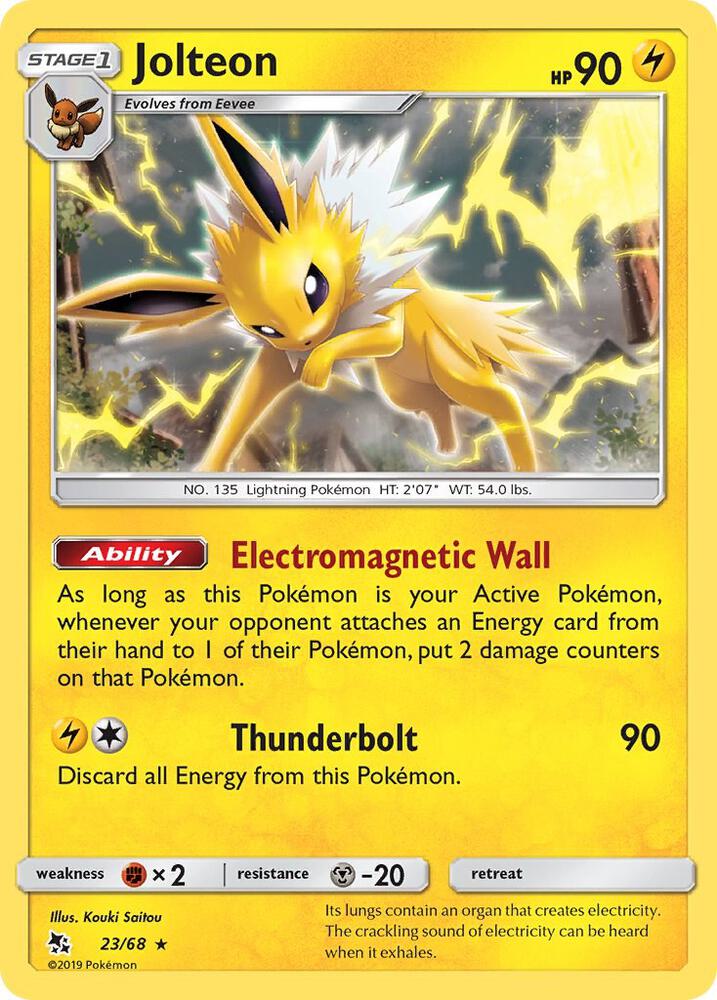 Pokemon Jolteon 23/68 Hidden Fates