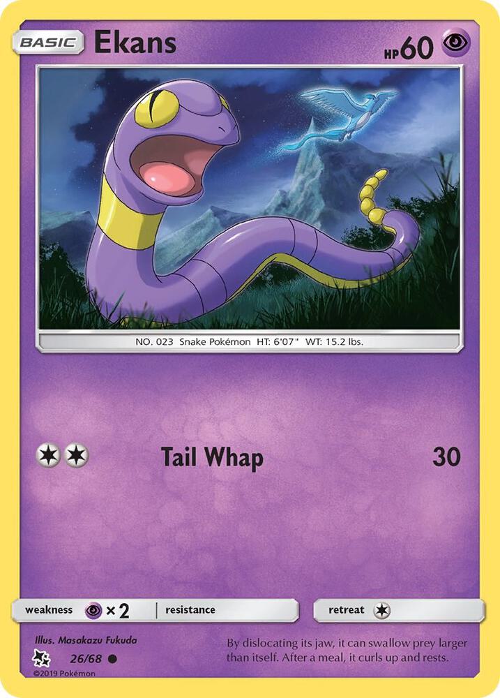 Pokemon Ekans 26/68 Hidden Fates