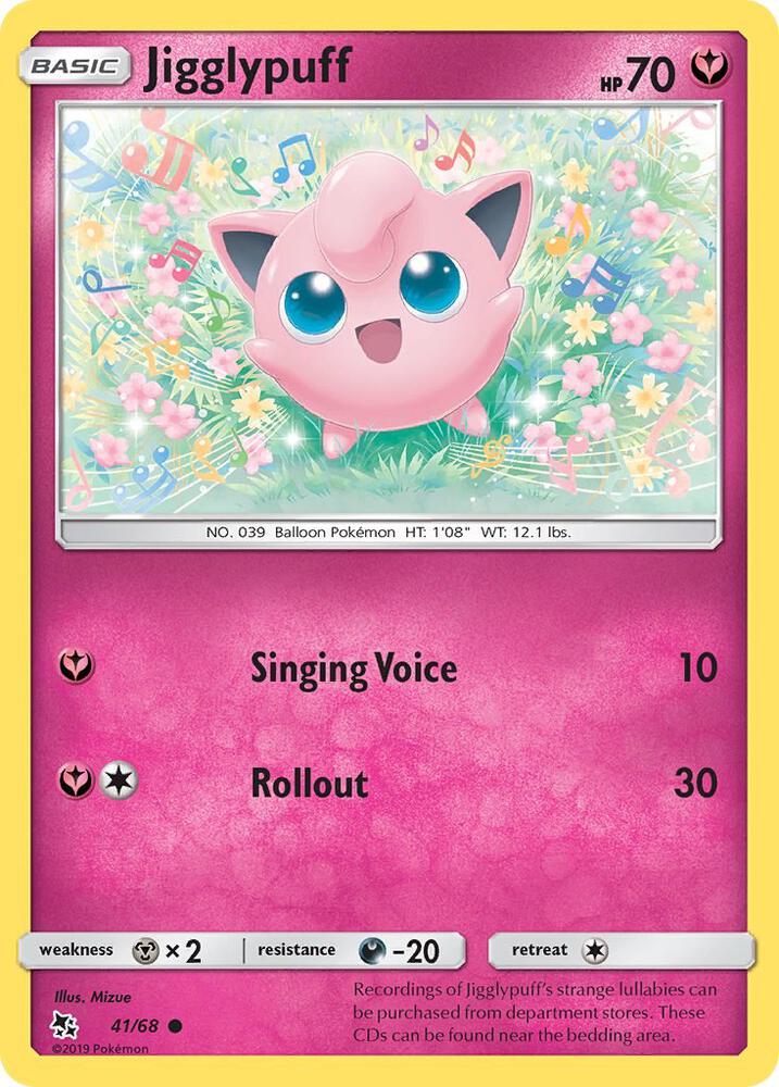 Pokemon Jigglypuff 41/68 Hidden Fates