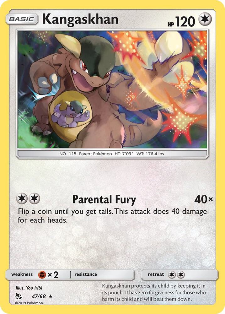 Pokemon Kangaskhan 47/68 Hidden Fates