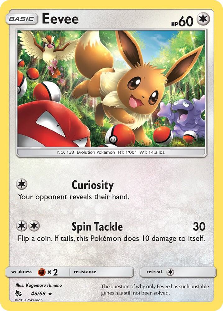 Pokemon Eevee 48/68 Hidden Fates