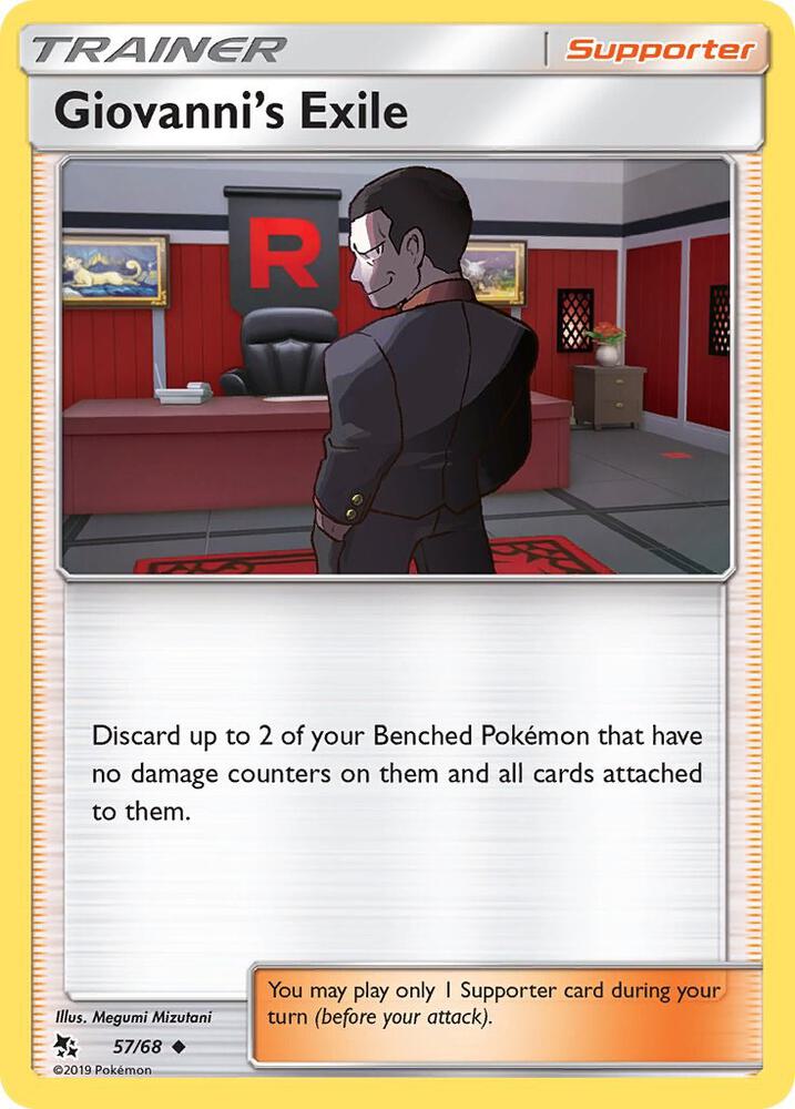 Pokemon Giovanni's Exile 57/68 Hidden Fates