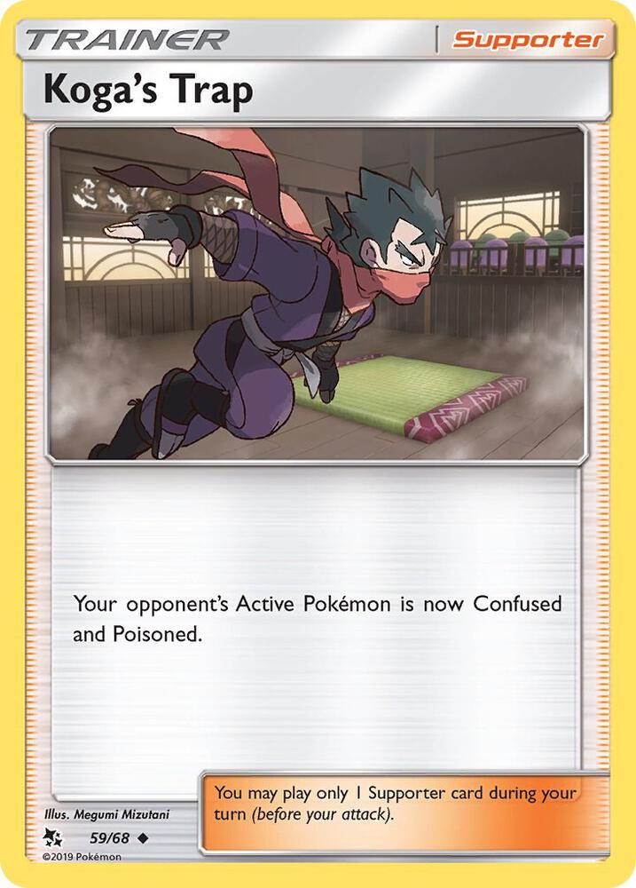 Pokemon Koga's Trap 59/68 Hidden Fates