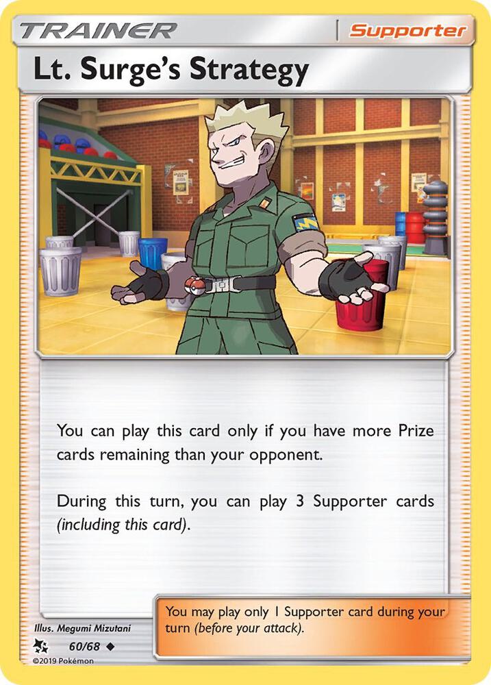 Pokemon Lt. Surge's Strategy 60/68 Hidden Fates