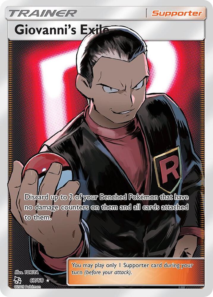 Pokemon Giovanni's Exile 67/68 Hidden Fates
