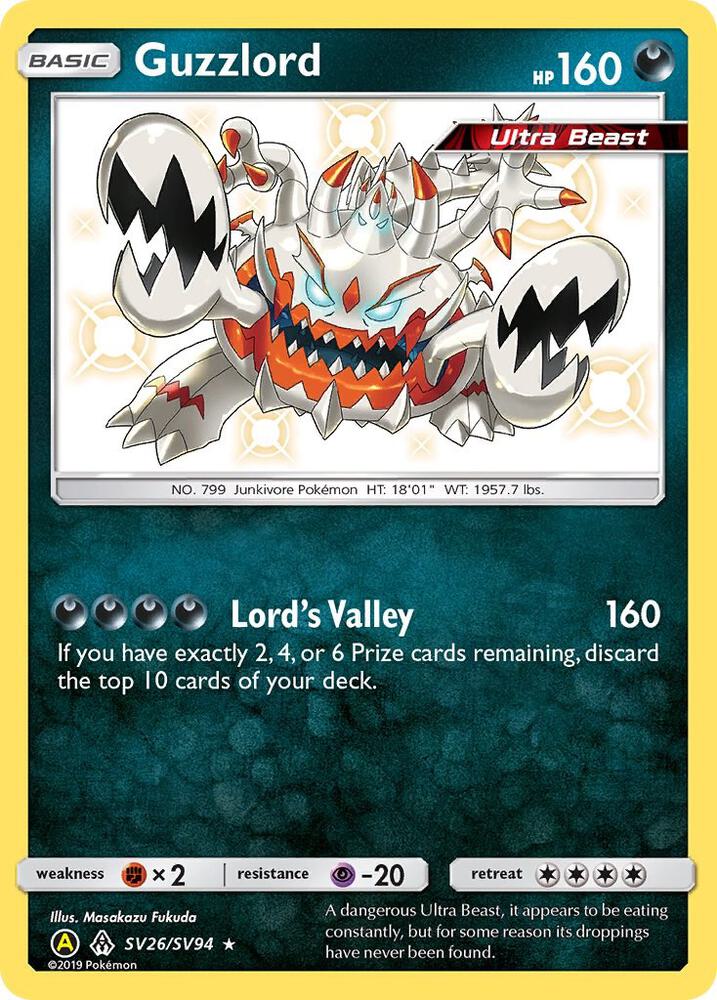 Pokemon Guzzlord SV26 Hidden Fates