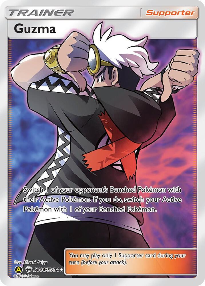 Pokemon Guzma SV84 Hidden Fates