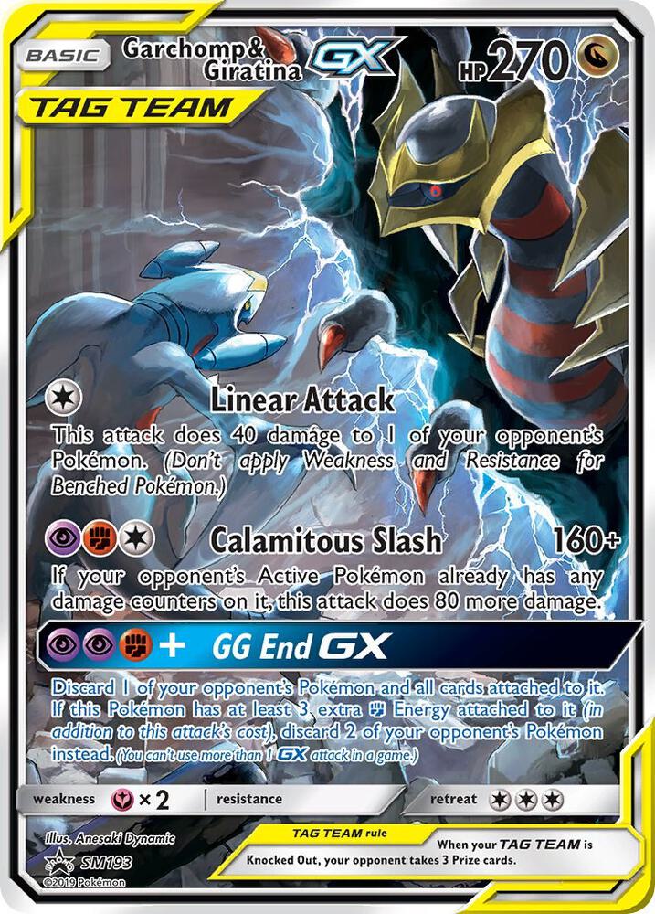 Pokemon Garchomp & Giratina GX SM193 SM Black Star Promos