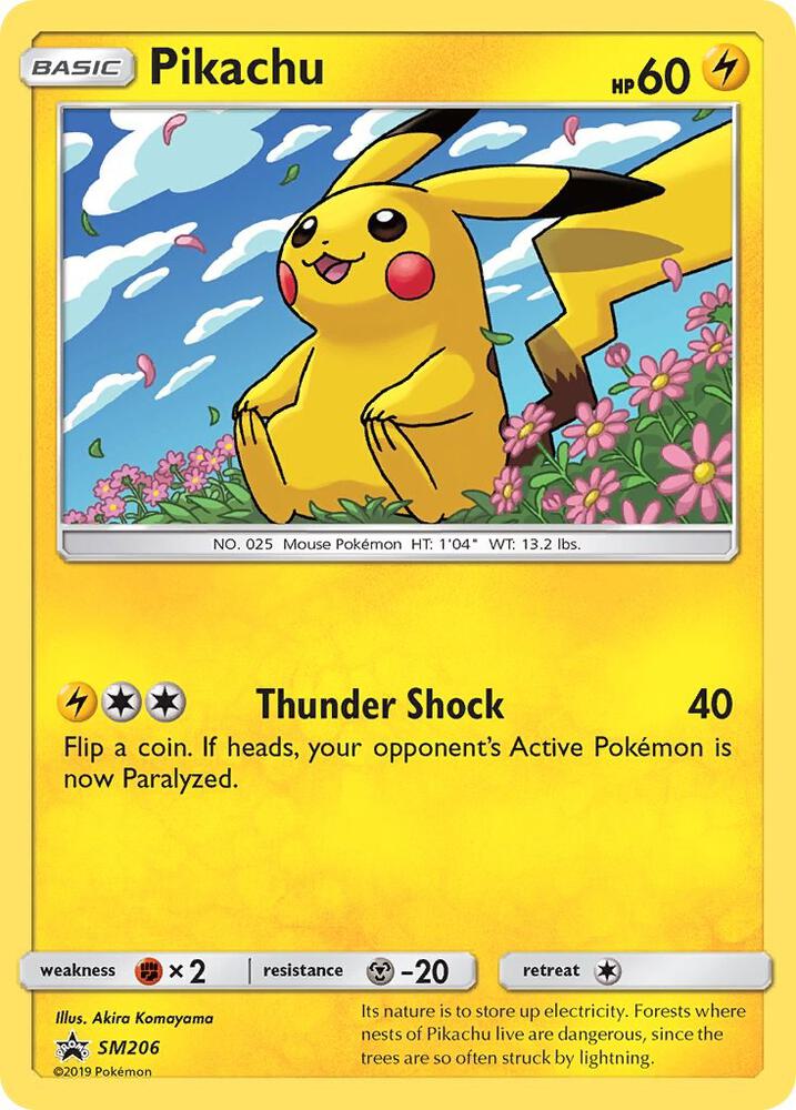 Pokemon Pikachu SM206 SM Black Star Promos