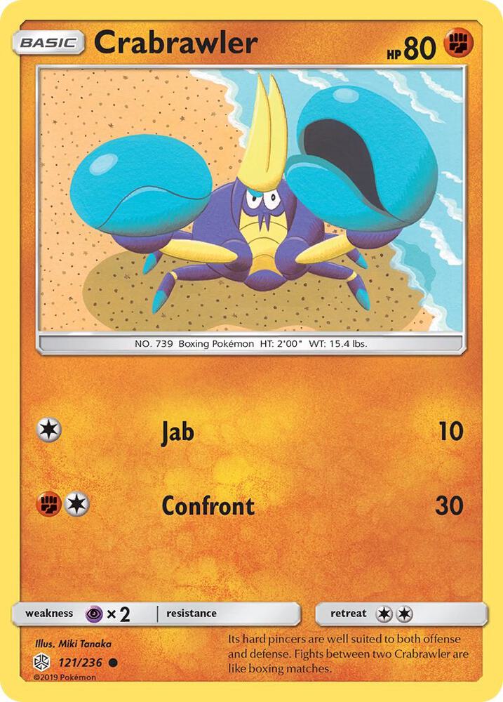 Pokemon Crabrawler 121/236 Cosmic Eclipse