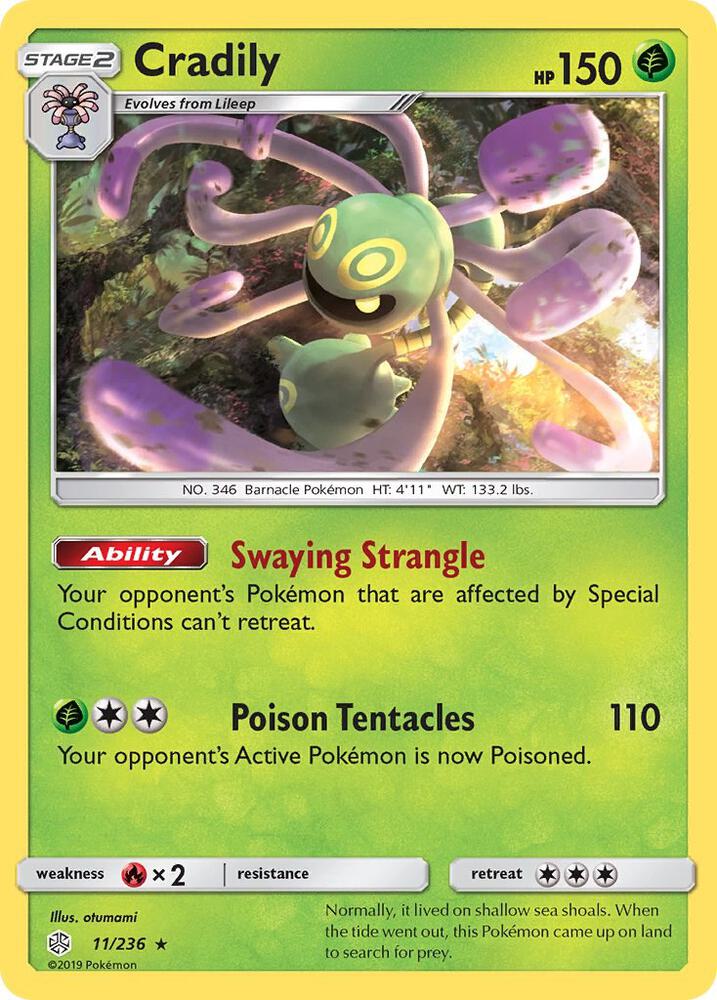 Pokemon Cradily 11/236 Cosmic Eclipse