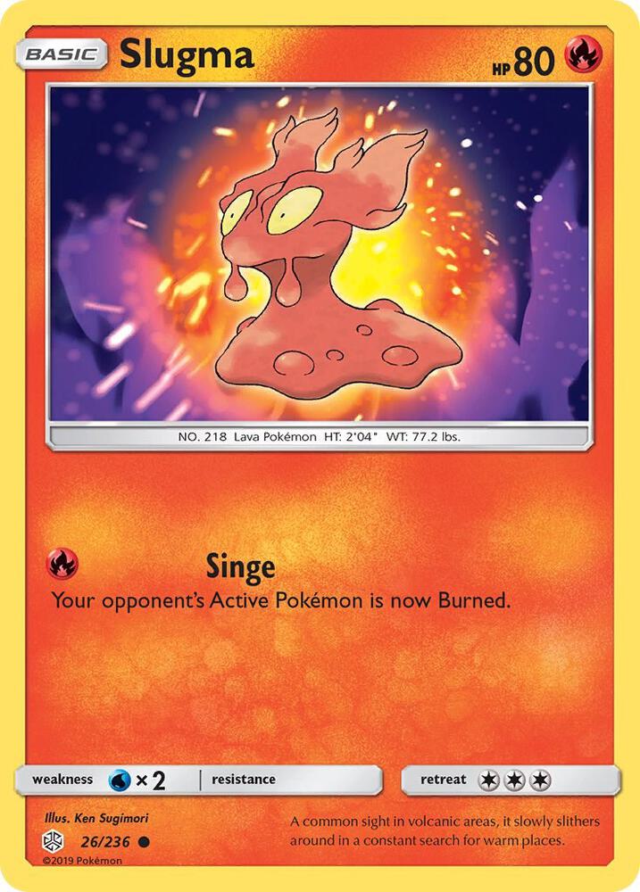 Pokemon Slugma 26/236 Cosmic Eclipse