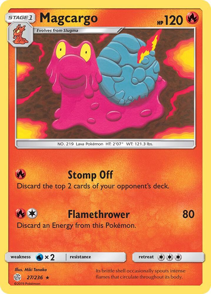 Pokemon Magcargo 27/236 Cosmic Eclipse