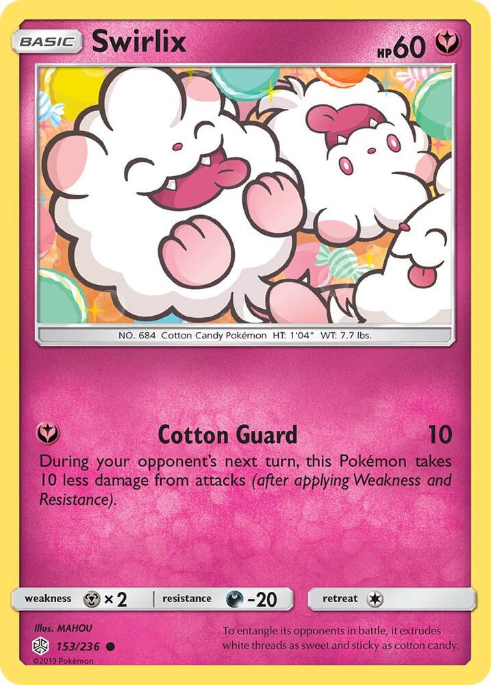 Pokemon Swirlix 153/236 Cosmic Eclipse