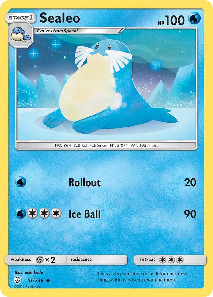Pokemon Sealeo 51/236 Cosmic Eclipse