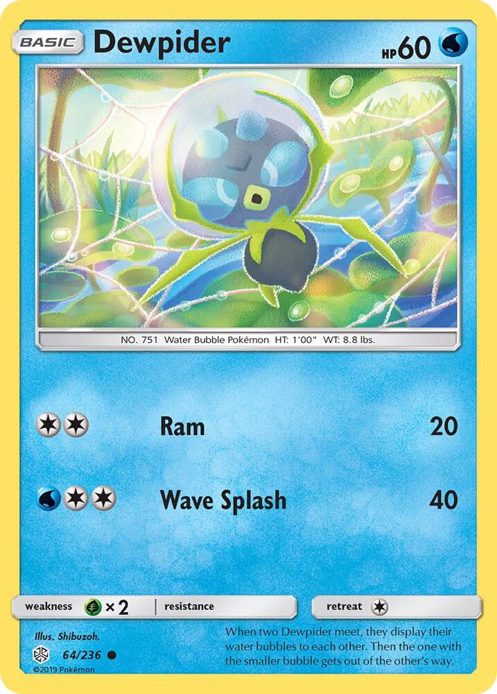 Pokemon Dewpider 64/236 Cosmic Eclipse