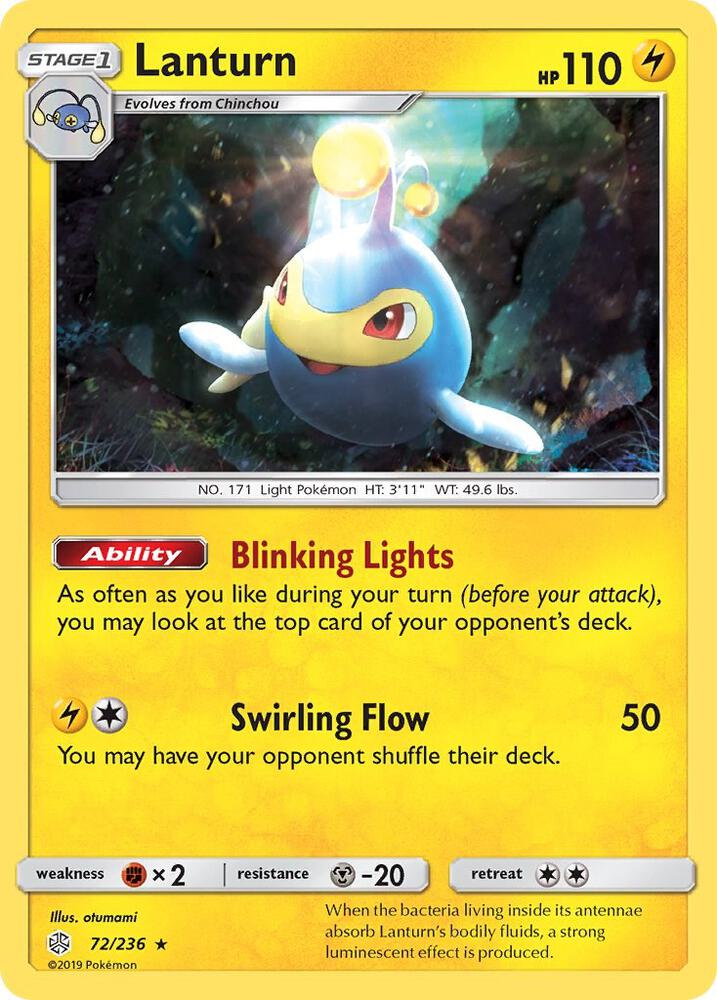 Pokemon Lanturn 72/236 Cosmic Eclipse