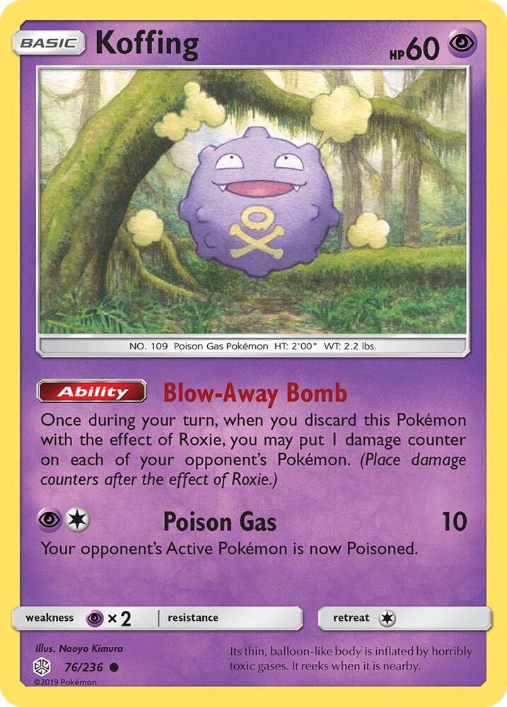 Pokemon Koffing 76/236 Cosmic Eclipse
