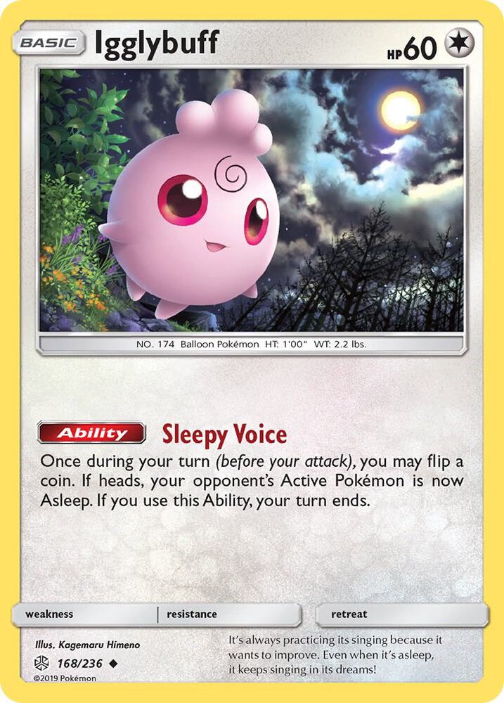 Pokemon Igglybuff 168/236 Cosmic Eclipse