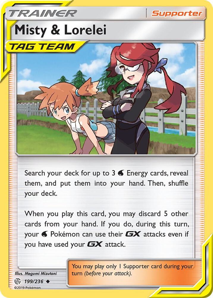 Pokemon Misty & Lorelei 199/236 Cosmic Eclipse