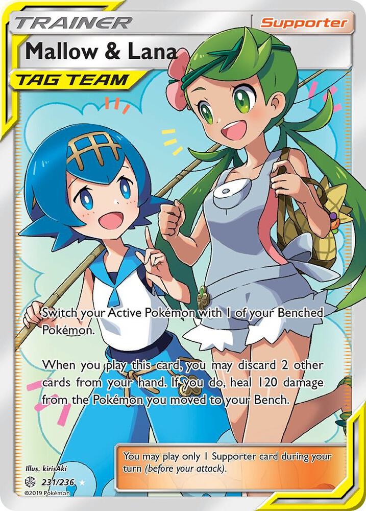 Pokemon Mallow & Lana 231/236 Cosmic Eclipse