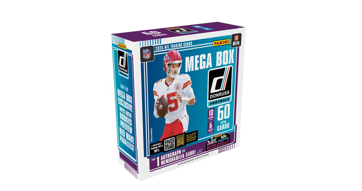 Panini Mega Box Donruss Football 2025 NFL Trading Card Bundle Box