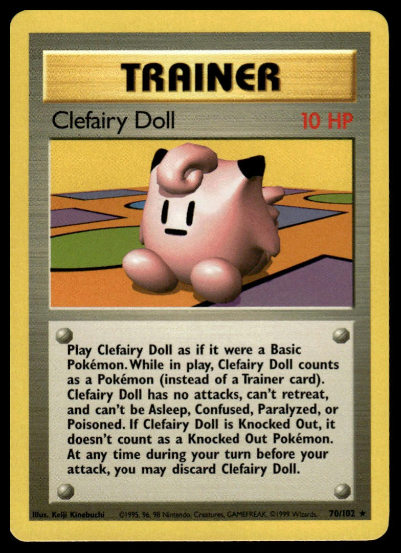 Pokemon TCG Clefairy Doll #070/102 Base Set