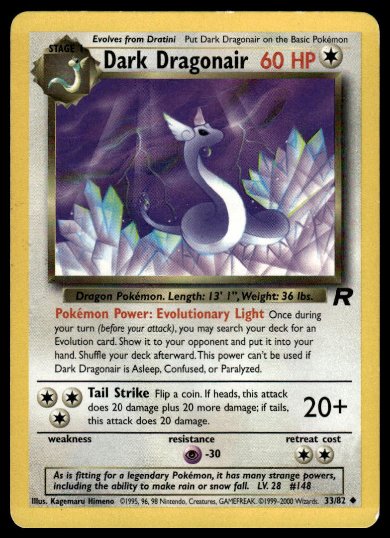 Pokemon TCG Dark Dragonair #33/82 Team Rocket