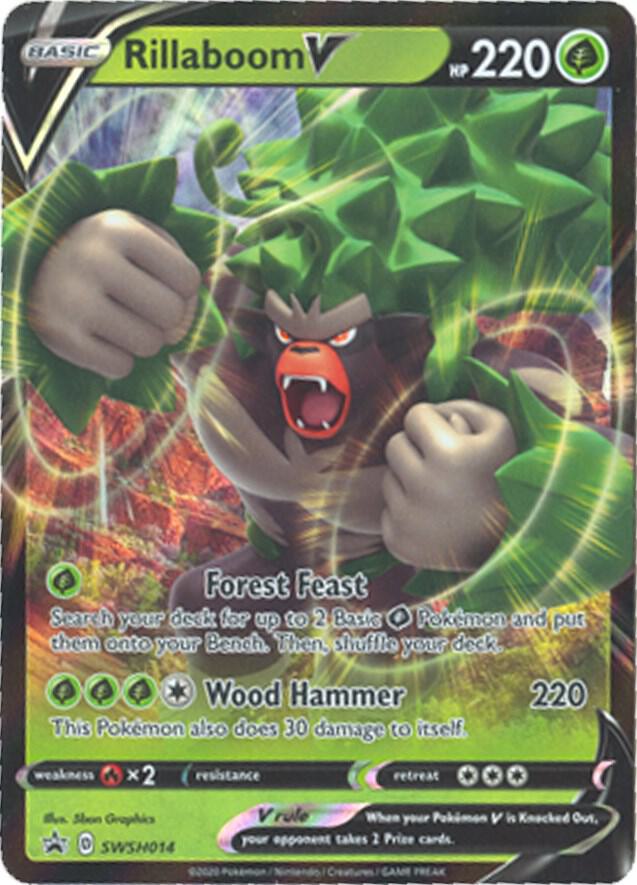 Pokemon Rillaboom V SWSH014 SWSH Black Star Promos