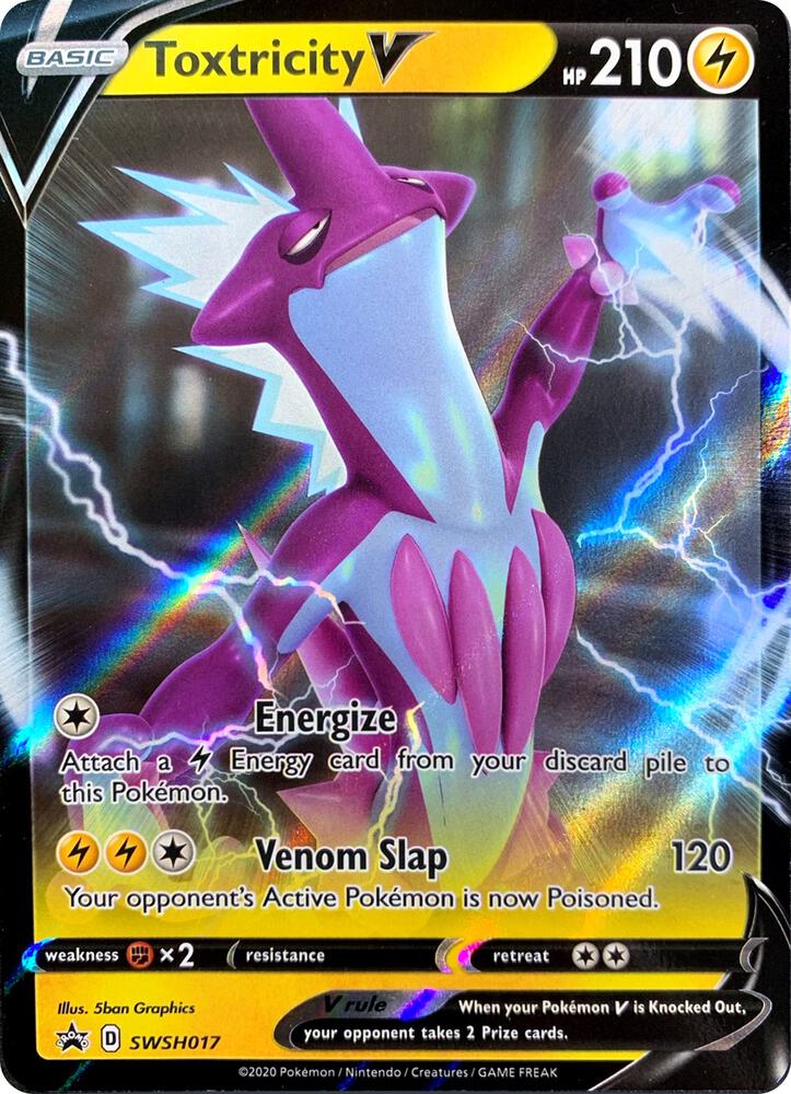 Pokemon Toxtricity V SWSH017 SWSH Black Star Promos