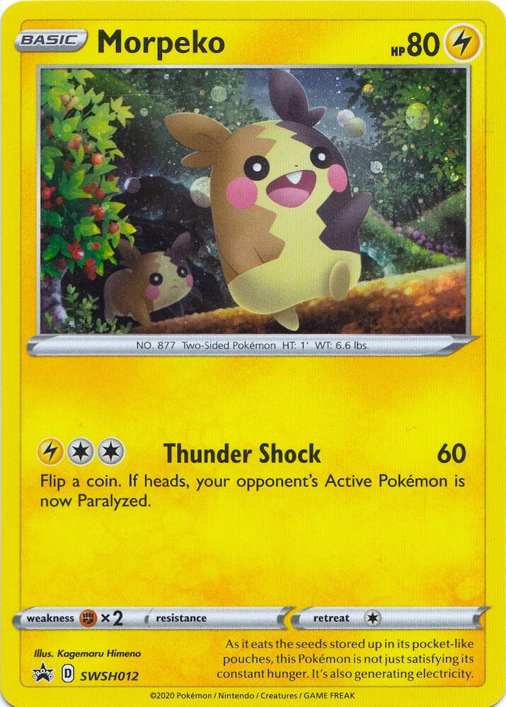 Pokemon Morpeko SWSH012 SWSH Black Star Promos