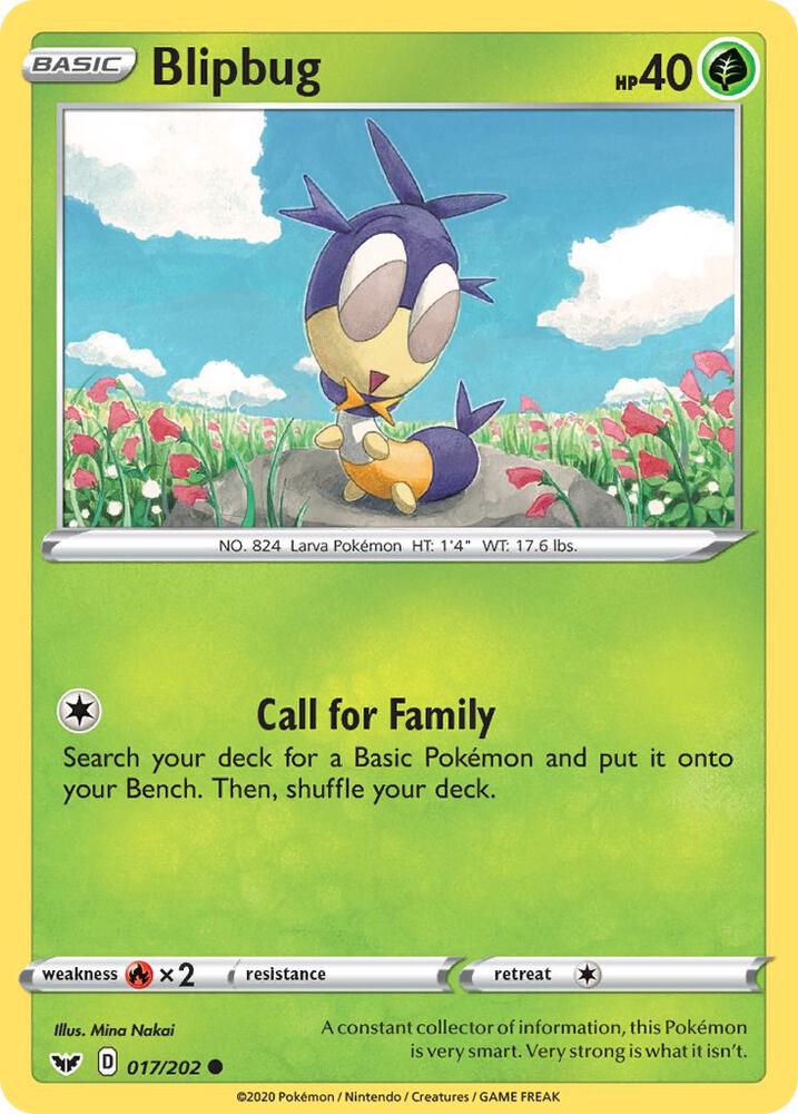 Pokemon Blipbug 17/202 Sword & Shield
