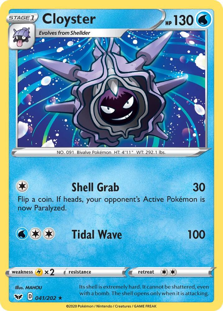 Pokemon Cloyster 41/202 Sword & Shield