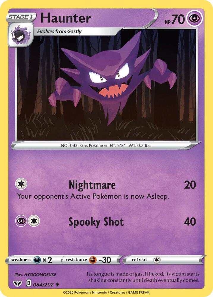 Pokemon Haunter 84/202 Sword & Shield