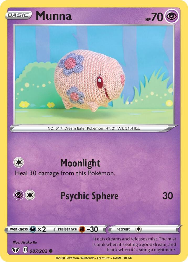 Pokemon Munna 87/202 Sword & Shield