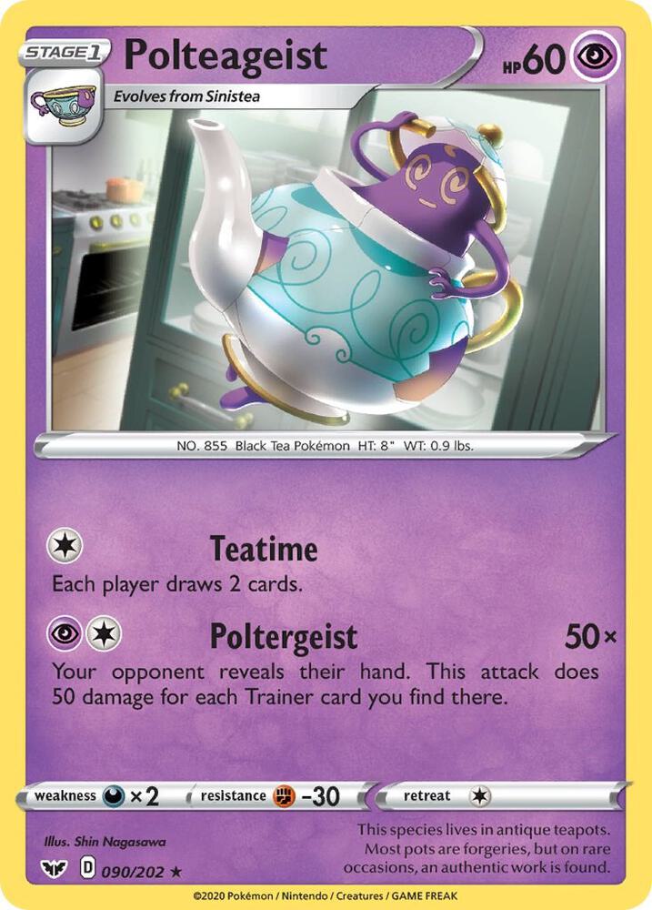 Pokemon Polteageist 90/202 Sword & Shield
