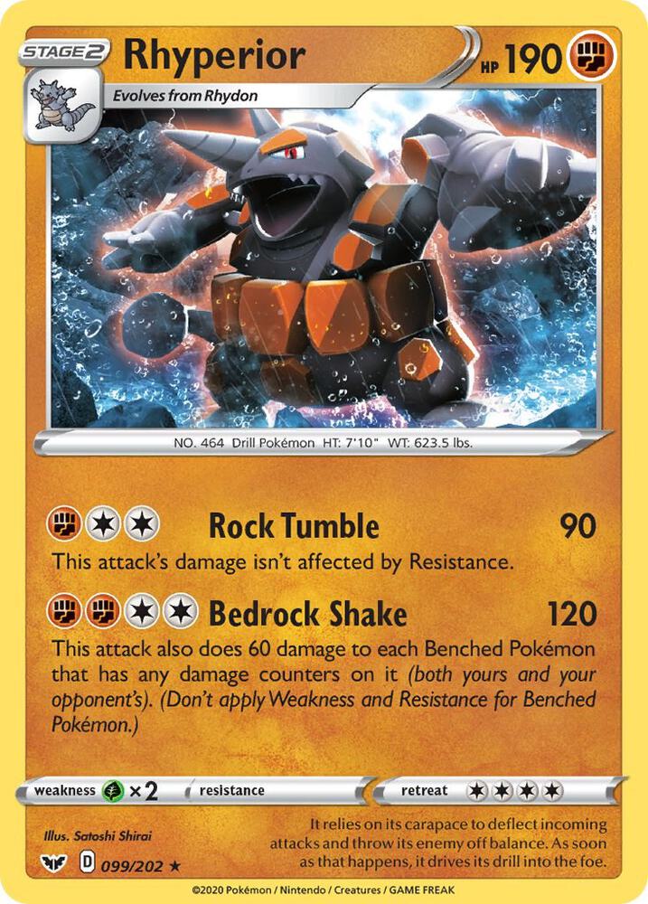 Pokemon Rhyperior 99/202 Sword & Shield
