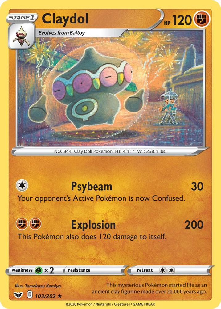 Pokemon Claydol 103/202 Sword & Shield