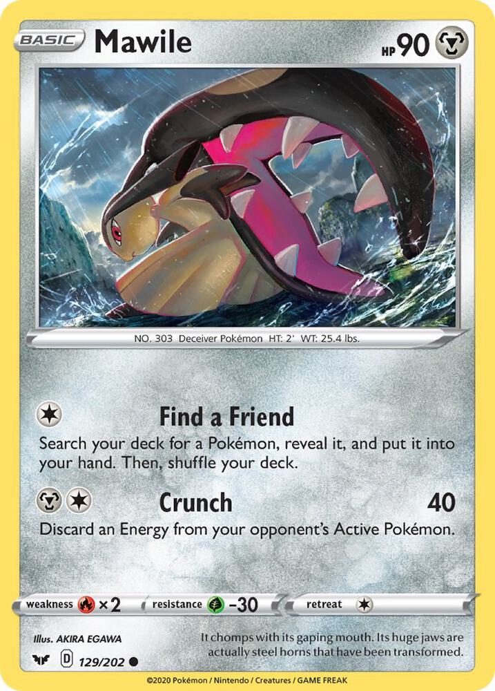 Pokemon Mawile 129/202 Sword & Shield