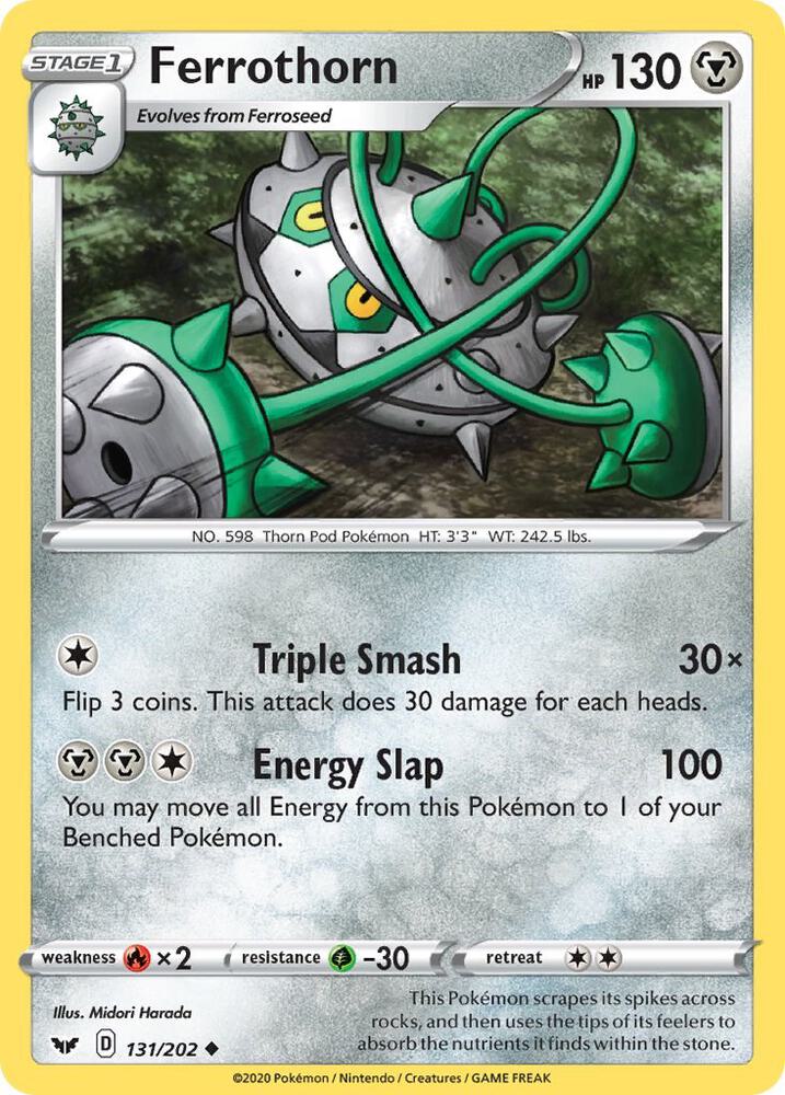 Pokemon Ferrothorn 131/202 Sword & Shield