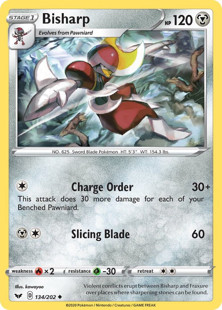 Pokemon Bisharp 134/202 Sword & Shield