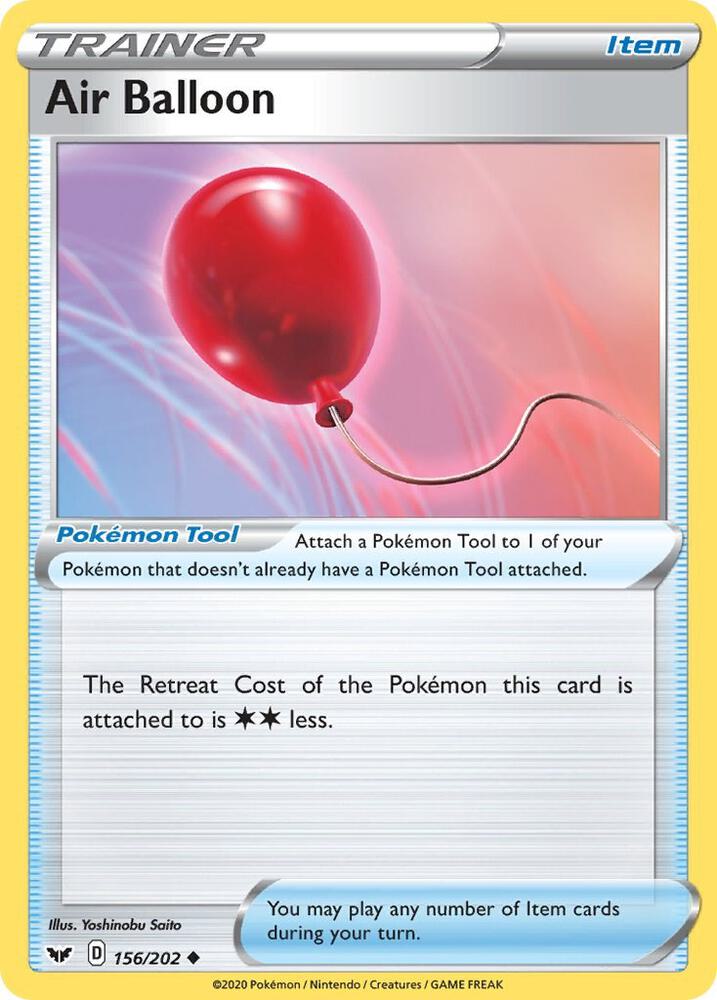 Pokemon Air Balloon 156/202 Sword & Shield