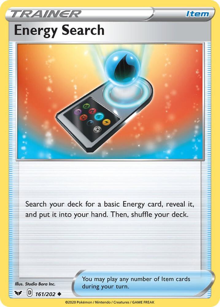Pokemon Energy Search 161/202 Sword & Shield