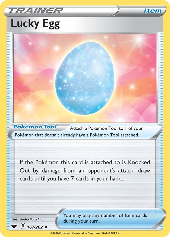 Pokemon Lucky Egg 167/202 Sword & Shield