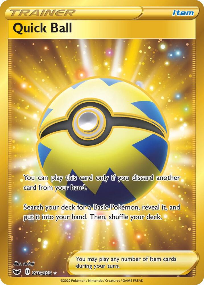 Pokemon Quick Ball 216/202 Sword & Shield
