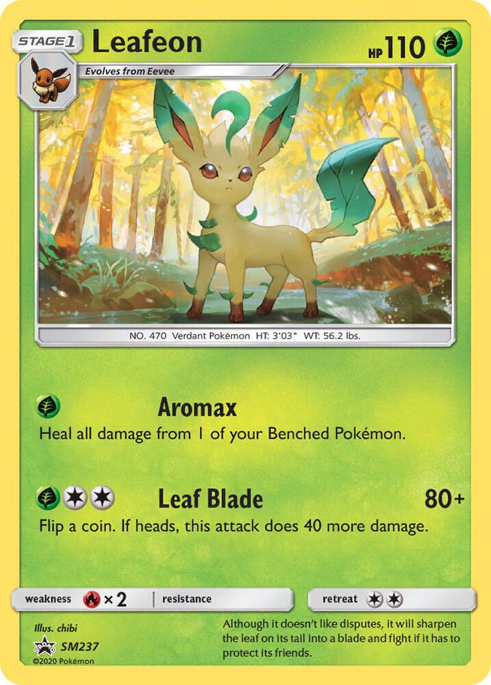 Pokemon Leafeon SM237 SM Black Star Promos