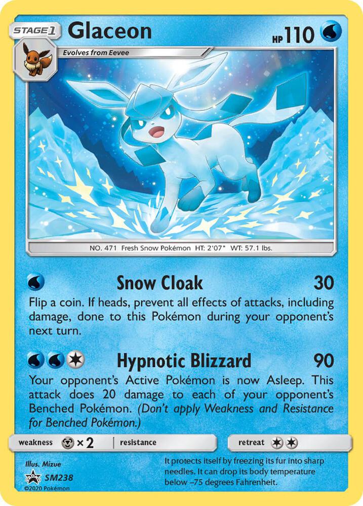 Pokemon Glaceon SM238 SM Black Star Promos