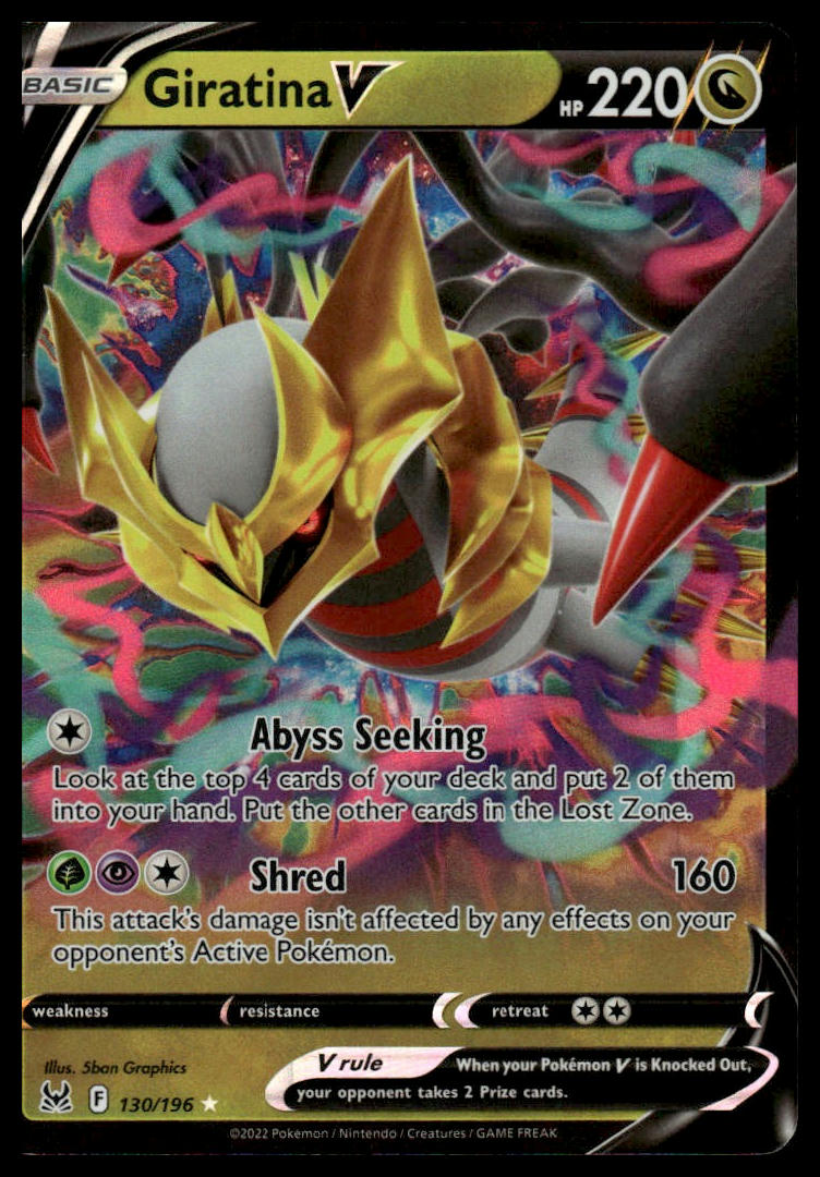 Pokemon TCG Giratina V #130/196 SWSH11: Lost Origin